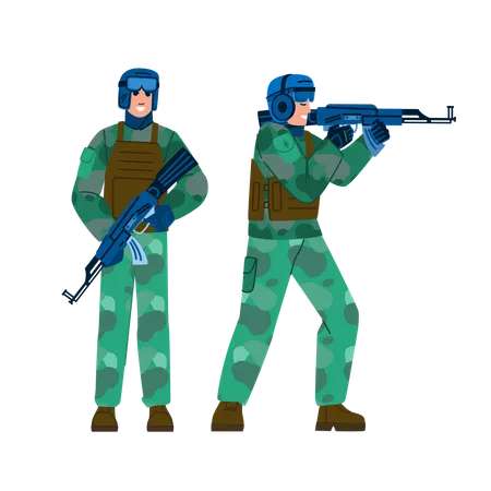 Soldat de l'armée  Illustration