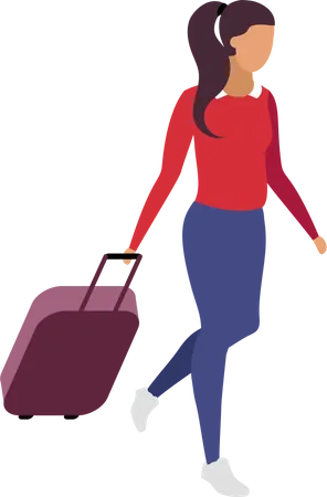 Solo travel for woman  イラスト