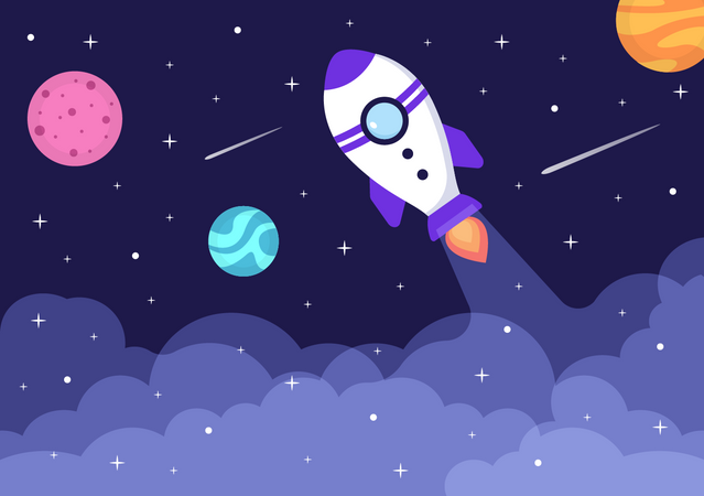 Space Travel  イラスト