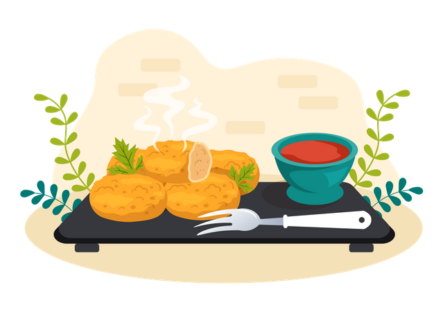 Spanish food item  イラスト