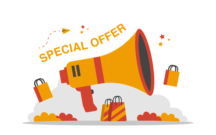 Special Discount marketing  Illustration