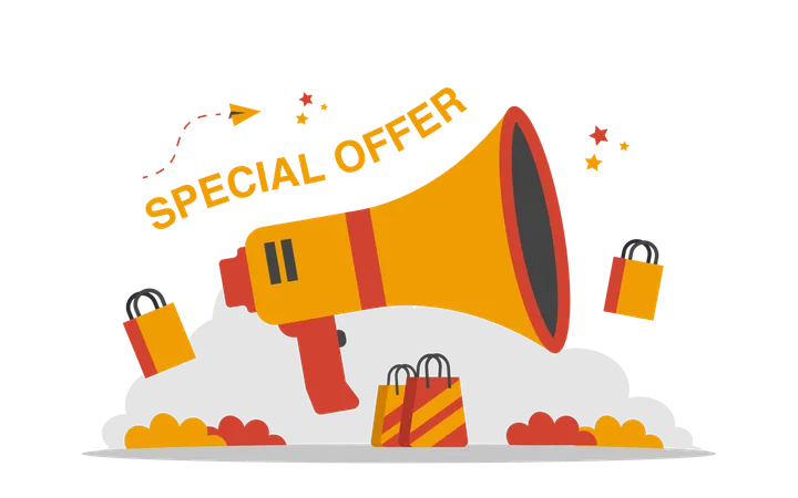 Special Discount marketing  Illustration