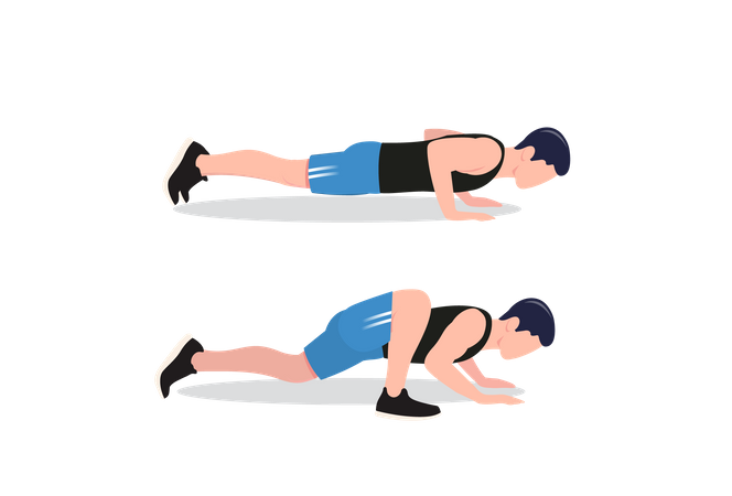 Spiderman push-up  Illustration