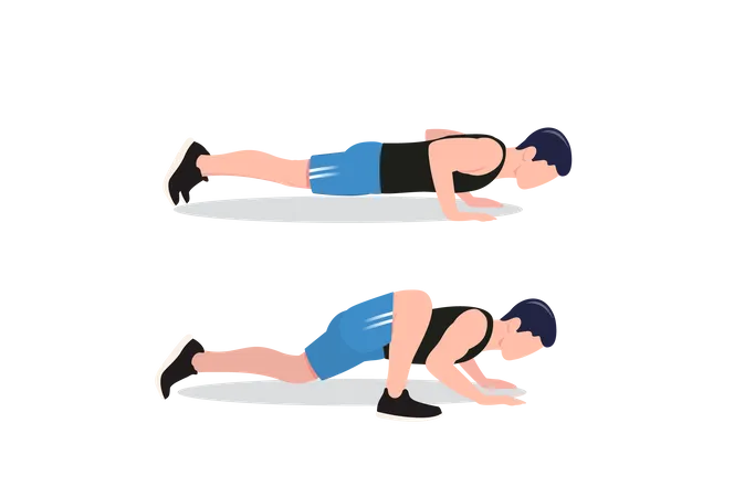 Spiderman push-up  Illustration