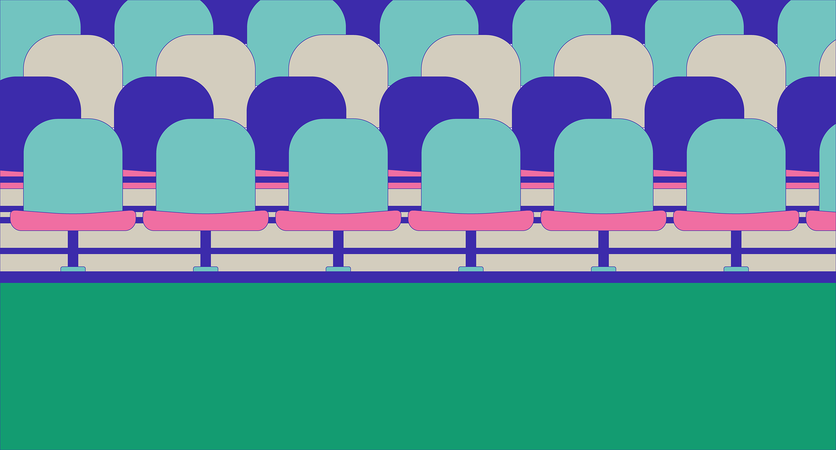 Stadium bleachers  Illustration