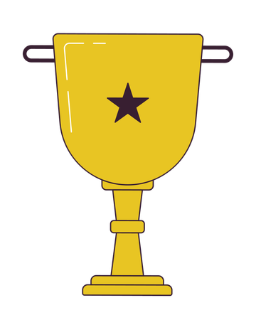 Star trophy cup  イラスト