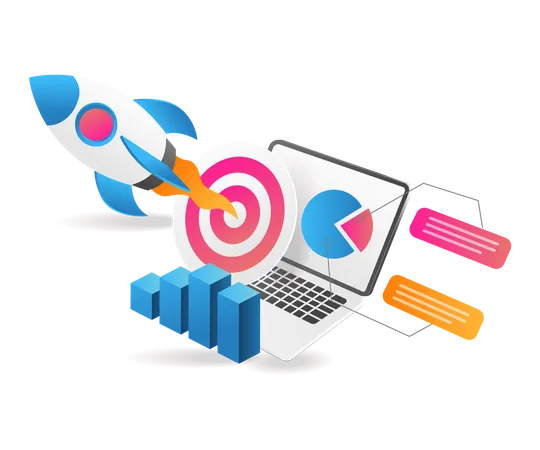 Startup launch analysis  Illustration