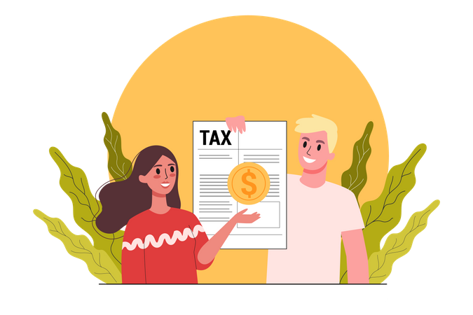 Startup tax documentation  Illustration