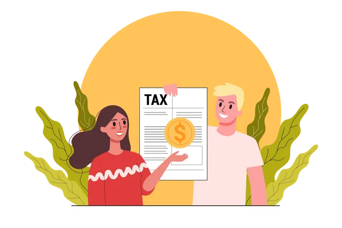 Startup tax documentation  Illustration