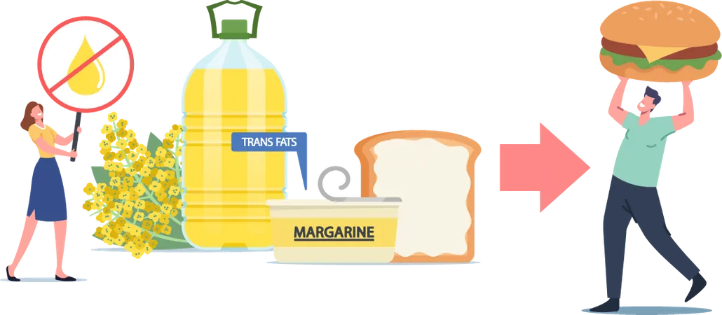 Stop Rapeseed Oil  Illustration