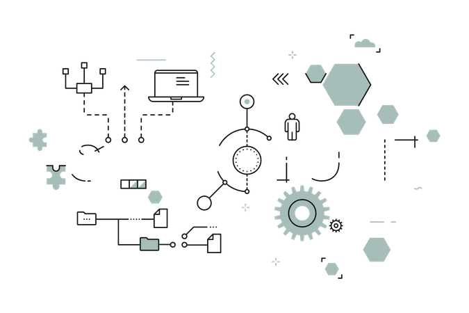 Structure d'entreprise  Illustration