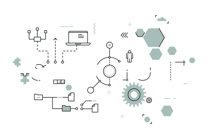 Structure d'entreprise  Illustration