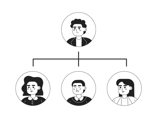 Structure de l'équipe  Illustration