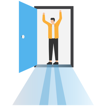 Success Door  Illustration