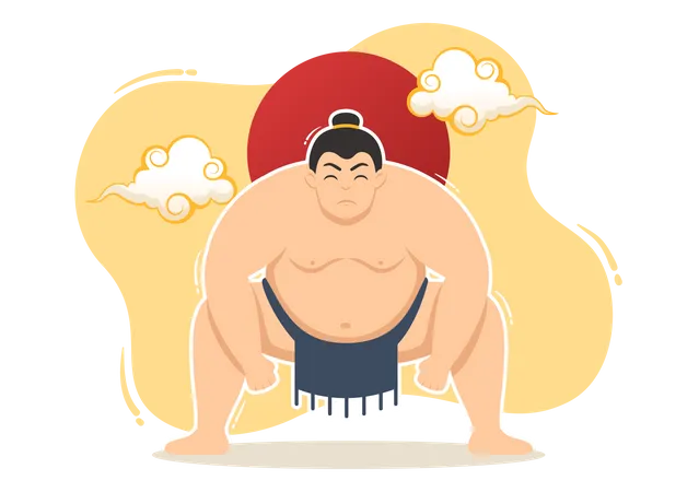 Sumo Fighter  Illustration