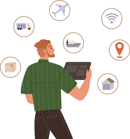 Supply chain management  Illustration