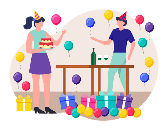 Surprise Party  Illustration