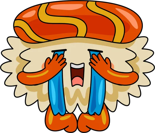 Sushi Mascot  Illustration