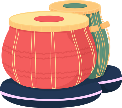 Bateria de tabla  Ilustração