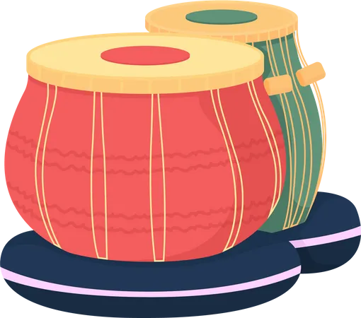 Bateria de tabla  Ilustração