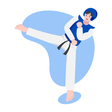 Tae Kwon Do Martial arts  イラスト