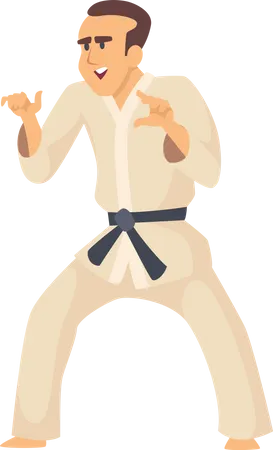 Taekwondo fighter  Illustration