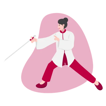 Tai Chi Martial arts  イラスト