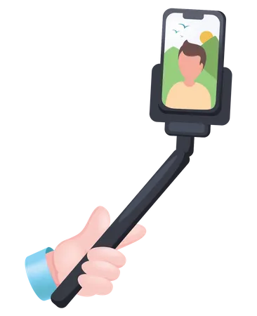 Talking Selfie  Illustration