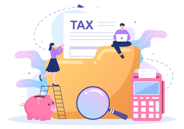 Tax form  Illustration