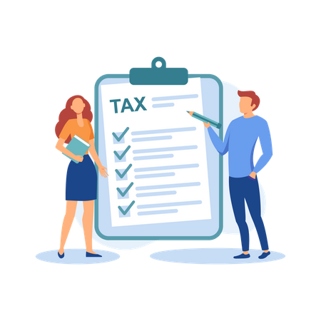 Tax Form  Illustration