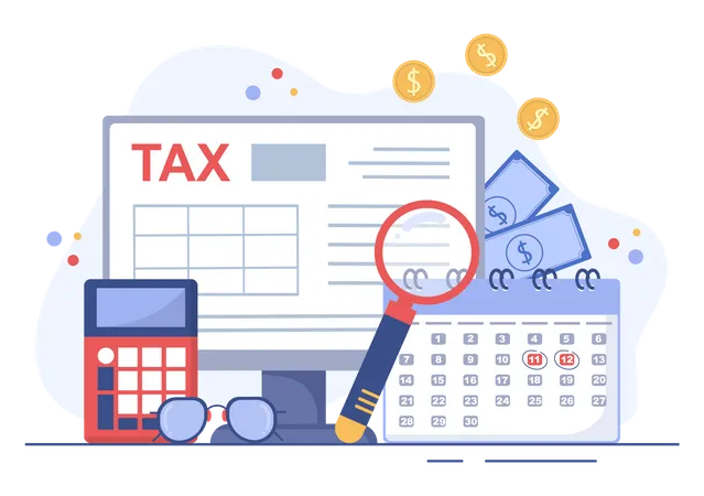 Tax form  Illustration