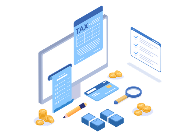 Tax form  Illustration