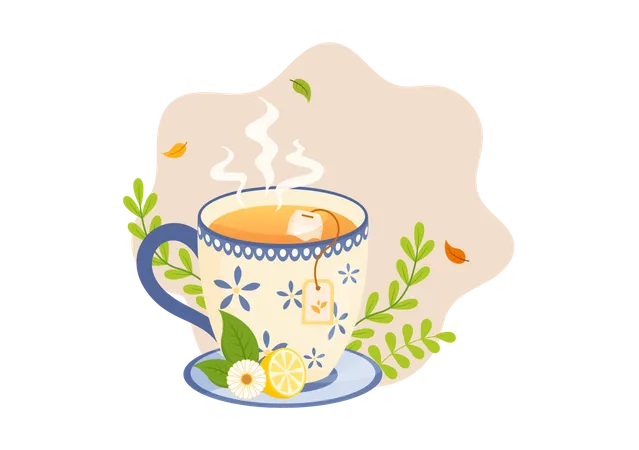 Tea Time  Illustration