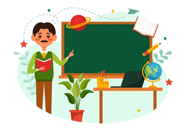 Teacher Day in India  Illustration