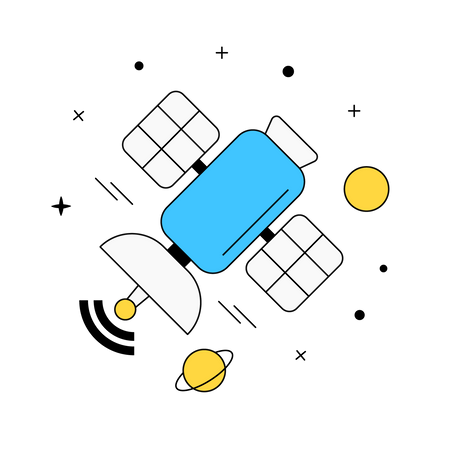 Tecnología satelital  Ilustración