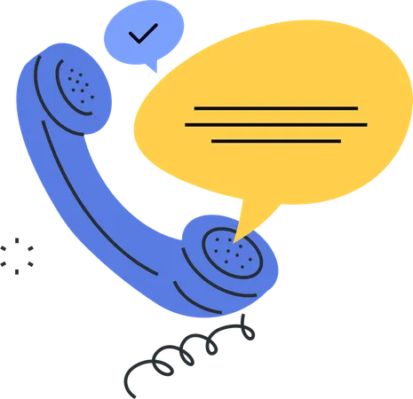 Telefone do cliente  Ilustração