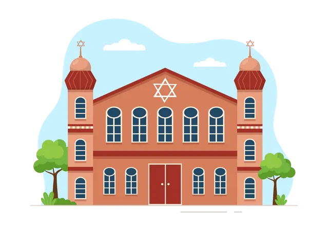 Temple juif  Illustration