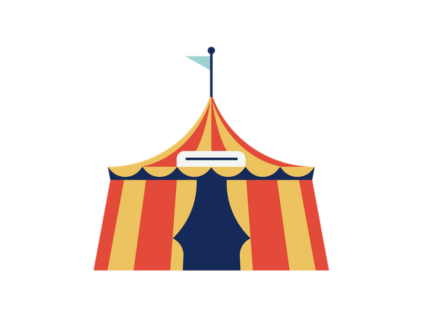 Tenda de circo  Ilustração