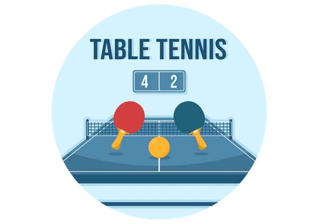 Tennis de table  Illustration