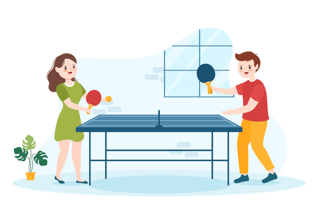 Tennis de table  Illustration