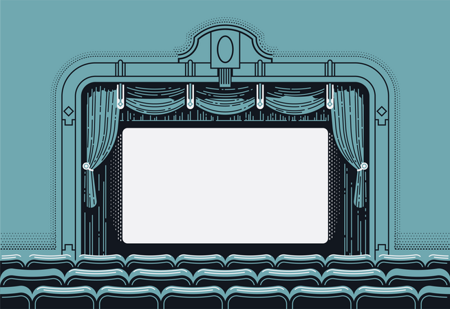 Theatre screen  イラスト