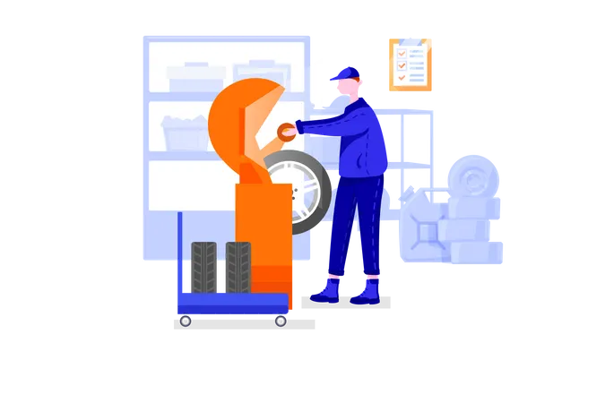 Tire balance  Illustration