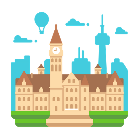 Toronto City Hall  Illustration