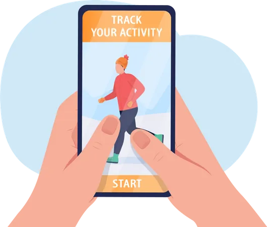 Track your activity  일러스트레이션