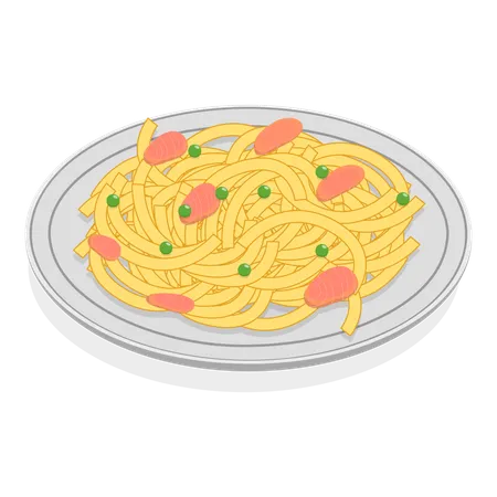 伝統的なイタリア料理  イラスト