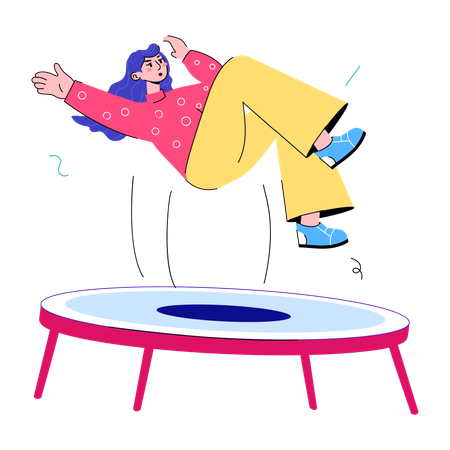 Trampoline Jump  イラスト