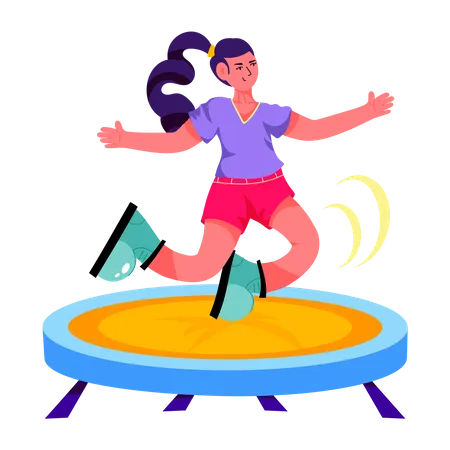 Trampolinist  イラスト