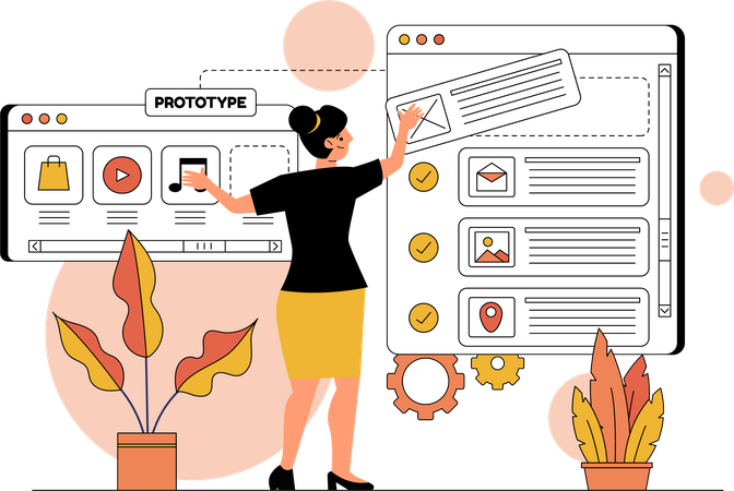 Je travaille sur un prototype  Illustration