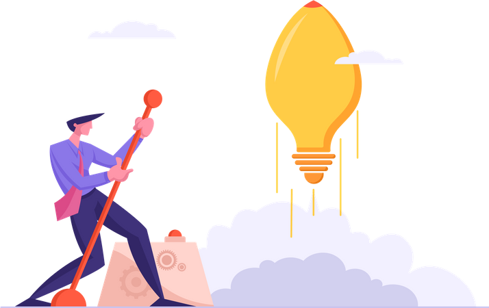 Je travaille sur une idée de startup  Illustration