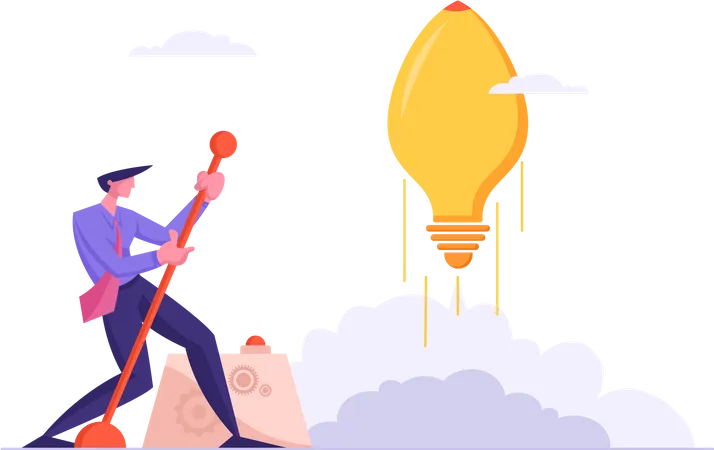 Je travaille sur une idée de startup  Illustration